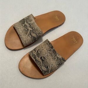 Beek Slide Sandal Genuine Leather Size 8